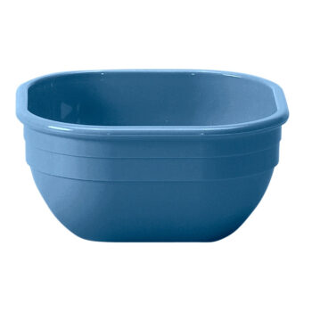 Bol cuadrado Cambro Camwear de policarbonato, 10,2 cm azul pizarra