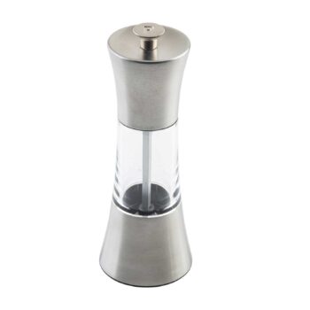 Set de 2 molinillos de sal y pimienta TableCraft de acero y acrílico, 18 cm