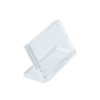Tarjetero acrílico TableCraft con imanes para tarjeta de 6,5 x 4,5 cm