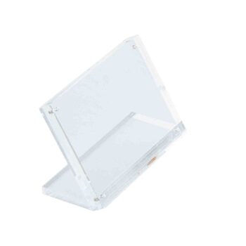 Tarjetero acrílico TableCraft con imanes para tarjeta de 9 x 6,5 cm