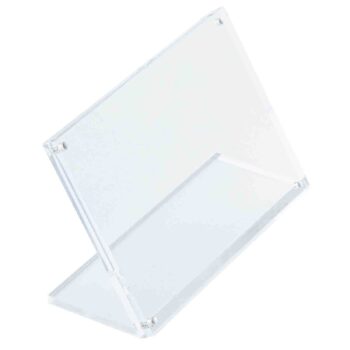 Tarjetero acrílico TableCraft con imanes para tarjeta de 14,5 x 10 cm
