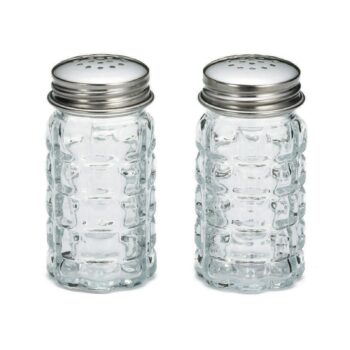 Salero y pimentero TableCraft Nostalgia de vidrio, 45 ml