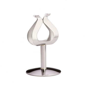 Tarjetero arpa TableCraft de acero inoxidable, 10 cm