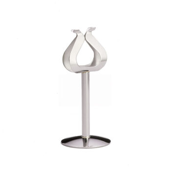 Tarjetero arpa TableCraft de acero inoxidable, 20 cm