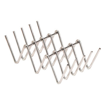 Soporte para 2 o 3 minitacos Clipper Mill de acero inoxidable