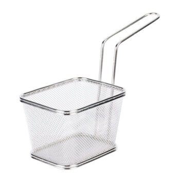 Cestita con mango Clipper Mill de acero inoxidable, 12,7 x 10,1 cm