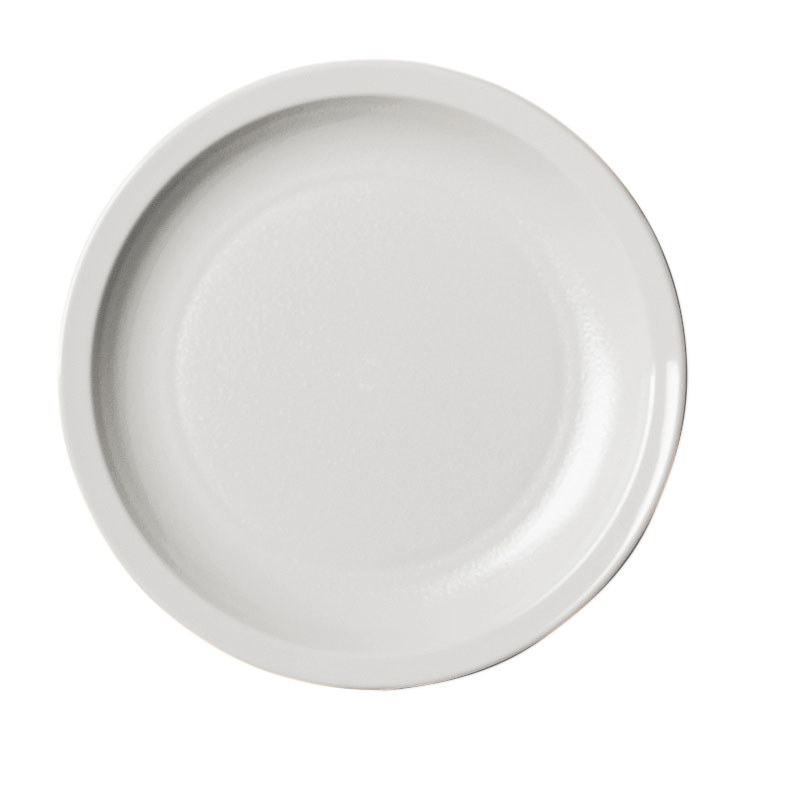 Plato llano Cambro Camwear de policarbonato, Ø 14 cm blanco
