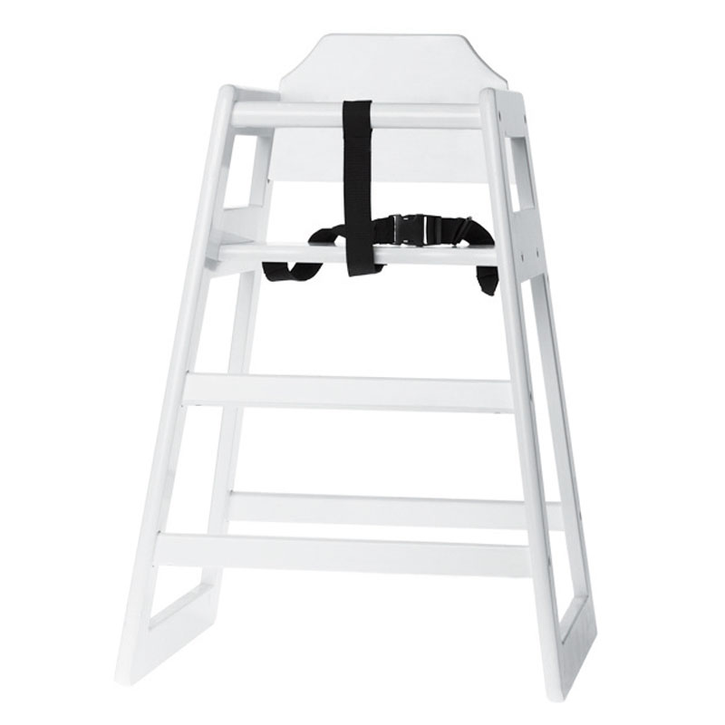 Trona de madera TableCraft, 73,5 cm de alto blanco