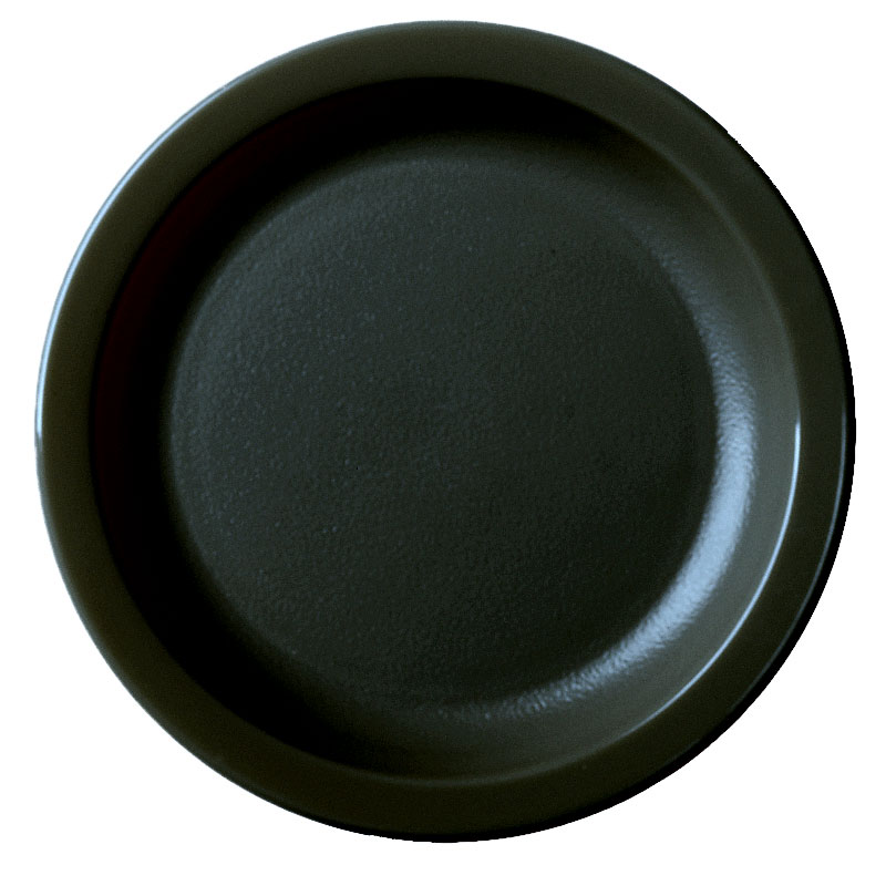 Plato llano Cambro Camwear de policarbonato, Ø 16,5 cm negro