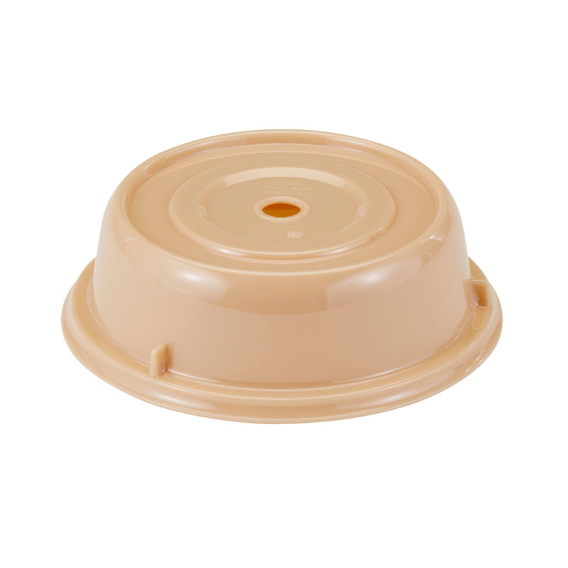 Cubreplatos redondo Cambro Camwear de policarbonato, Ø 21,4 cm beige