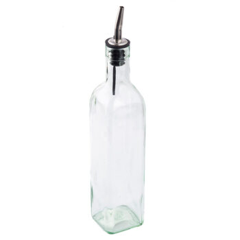 Botella para aceite TableCraft de vidrio con vertedor, 470 ml
