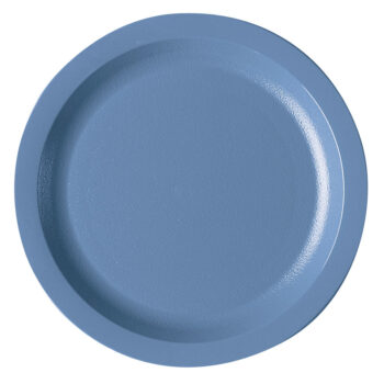 Plato llano Cambro Camwear de policarbonato, Ø 22,9 cm azul pizarra