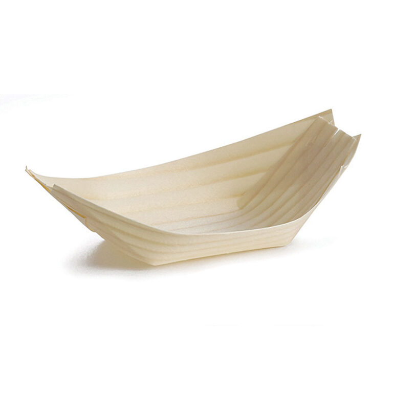 Barquito de madera de pino de 90 ml – TableCraft
