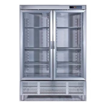 Armario expositor refrigerado de acero inoxidable 386 868 litros