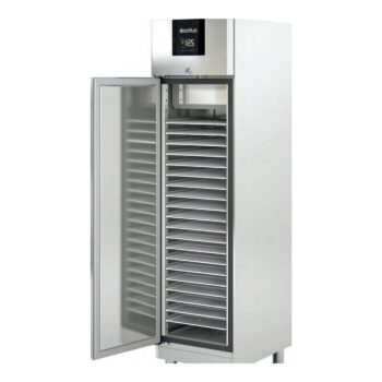 Armario de pastelería para bandejas de 600 x 400 de acero inoxidable con cerradura