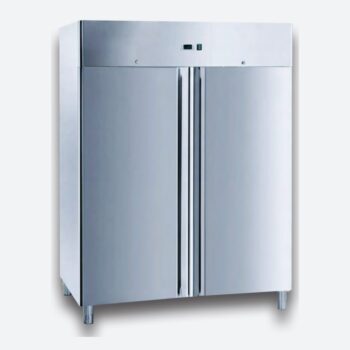 Armario congelador GN 2/1 No Frost de 1.300 litros con dos puertas en acero inoxidable