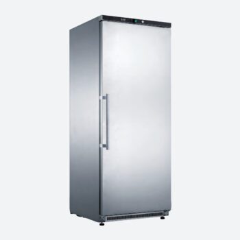 Armario refrigerado de 543 litros en acero inoxidable con cerradura