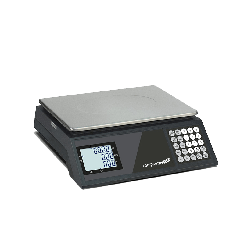 Balanza comercial para TPV con configuración peso-precio
