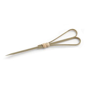 Palillo marcador loop TableCraft de bambú, 11,5 cm, paquete de 100