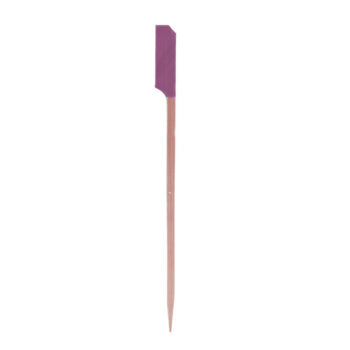 Palillo marcador «sin gluten» morado TableCraft de bambú, 11,5 cm, paquete de 100