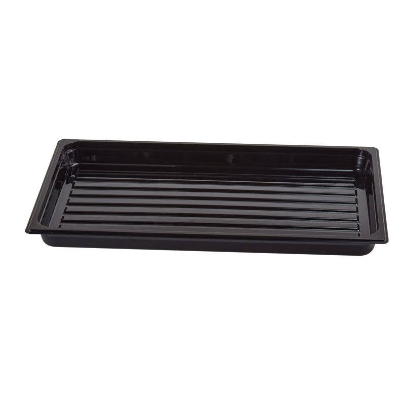 Bandeja para cubiertas de policarbonato, 1220, 50,8 x 30,5 cm negro