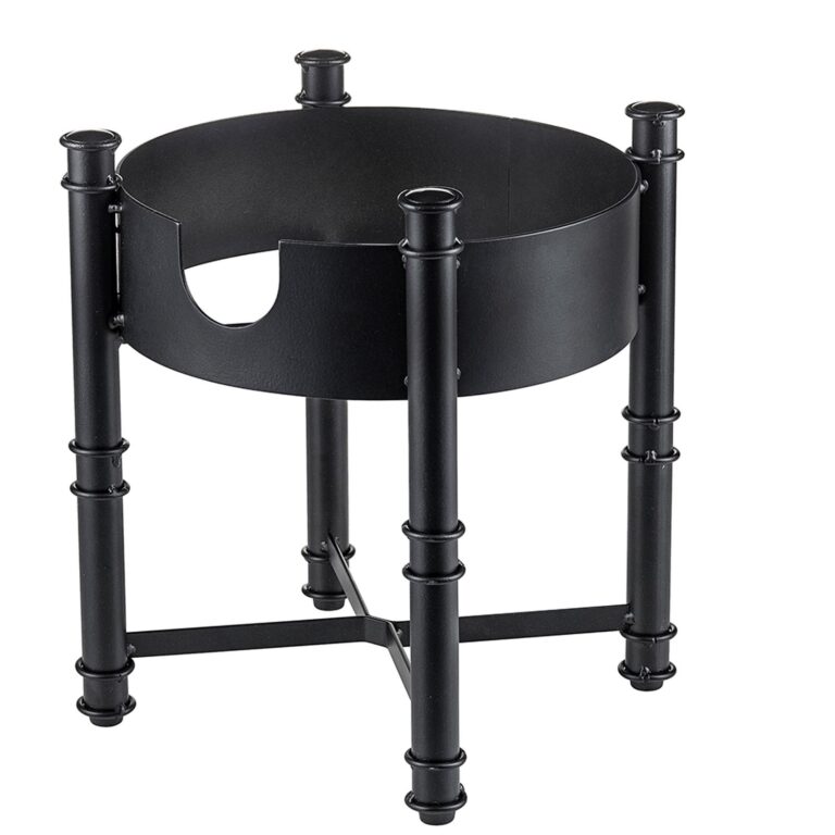 Base de metal negro para dispensadores de bebidas de vidrio