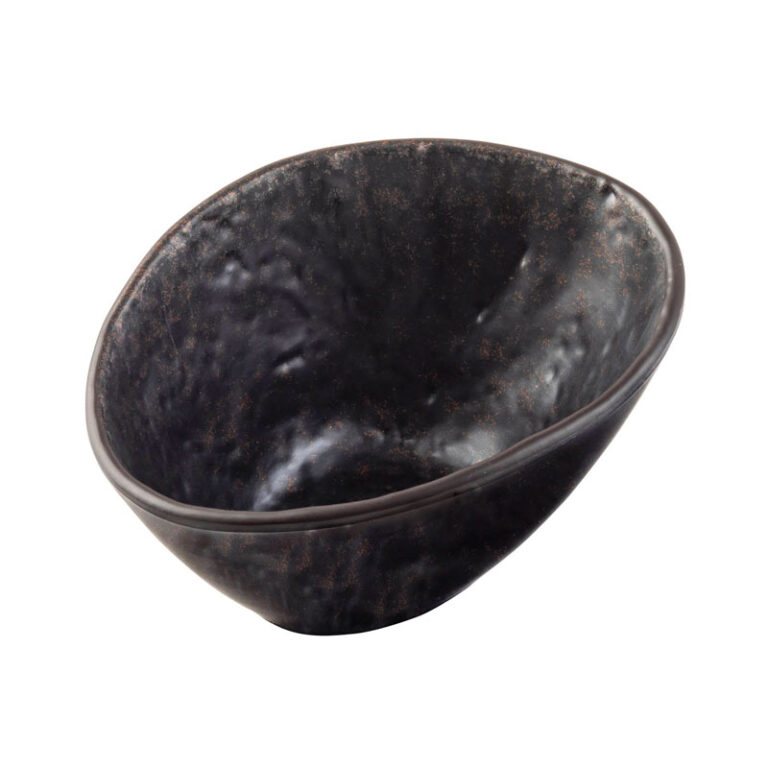 Bol de melamina Lunara, 384 ml, 16 x 12,5 x 9,5 cm, marrón cobrizo — Caja de 6 unidades