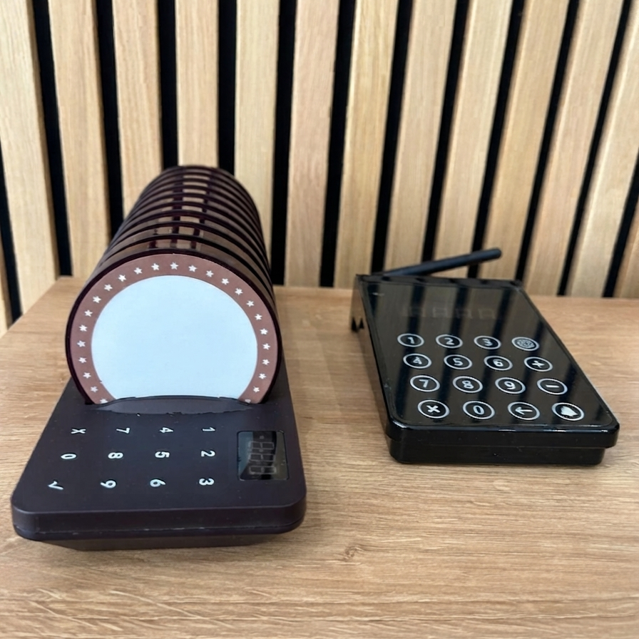 Pack de 20 buscapersonas para clientes con luz LED – vista 3