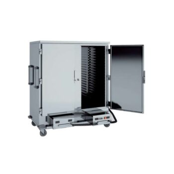Carro caliente alto de doble cuerpo para bandejas GN 2/1