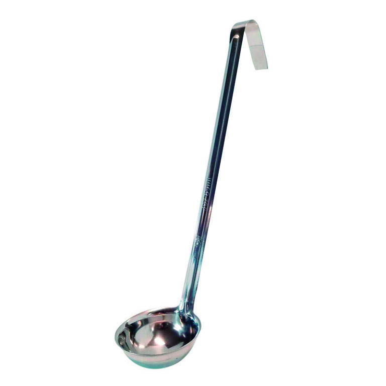 Concha em aço inoxidável, 33 cm, 90 ml — Caixa de 12 unidades