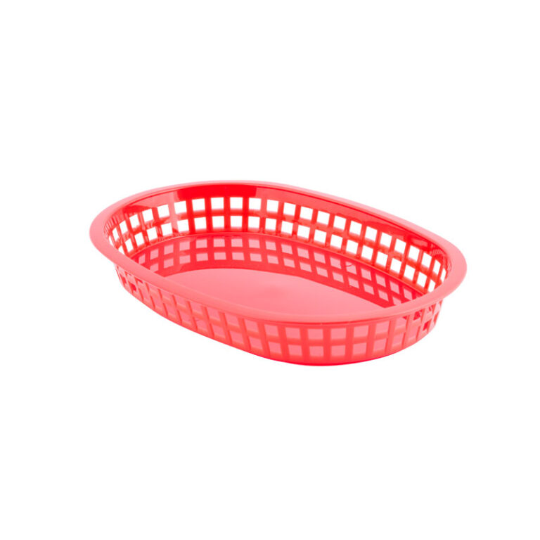 Cesto oval Chicago em polipropileno, 27 x 18,5 cm — Caixa de 36 unidades
