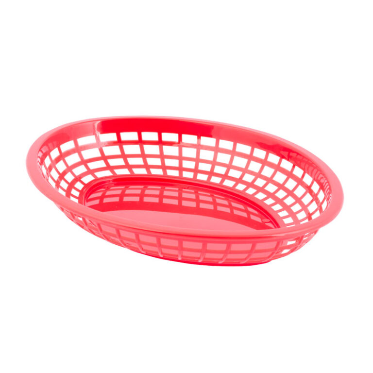 Cesto oval Jumbo em polipropileno, 30 x 23 x 5 cm — Caixa de 36 unidades