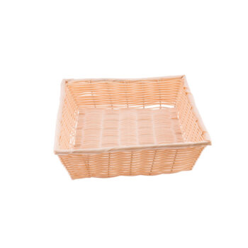 Cesta rectangular de polipropileno, 45,5 x 32 x 7,5 cm