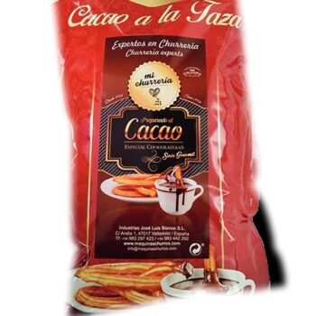 Preparado de chocolate a la taza para chocolatera