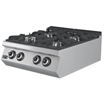 Cocina a gas de 4 fuegos de sobremesa, serie 700, 80 cm