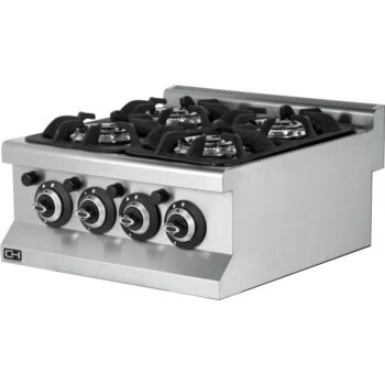 Cocina a gas de 4 fuegos de sobremesa, serie 600