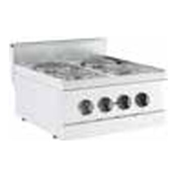 Cocina eléctrica de sobremesa serie 600 de 4 placas