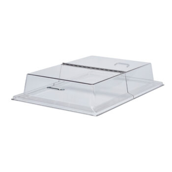 Cubierta rectangular con bisagra de policarbonato, 66 x 47,5 x 17,8 cm