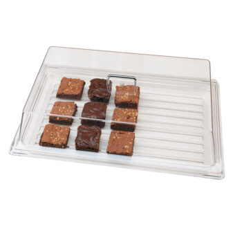 Cubierta rectangular de policarbonato, 50,8 x 30,5 x 16,8 cm