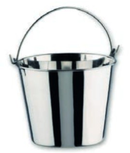 Cubo de acero inoxidable de 14 litros