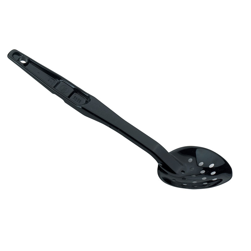 Cuchara perforada de alta temperatura de polietersulfona, 33 cm de largo negro