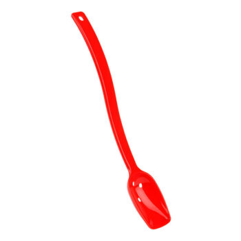 Cuchara perforada de policarbonato, 25,5 cm de largo rojo