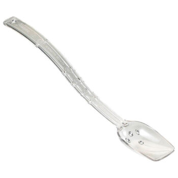 Cuchara perforada de policarbonato, 25,5 cm de largo transparente