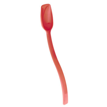 Cuchara sólida de policarbonato, 25,5 cm de largo rojo