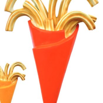 Cucurucho de churros de resina en color rojo