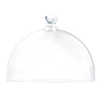 Cúpula redonda para tartas de SAN transparente de SAN, 22 x 30 cm Ø