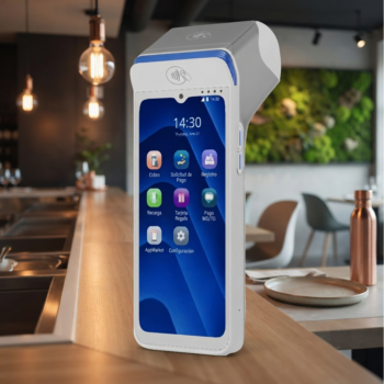 Datáfono inteligente Android con pantalla de 6,5" e impresora integrada