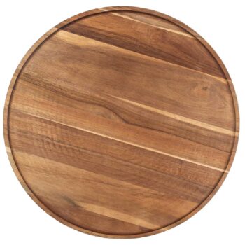 Disco giratorio de madera de acacia, 4 x 45,5 cm Ø