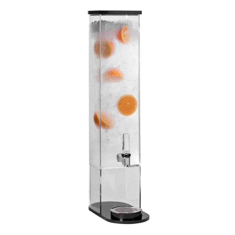 Dispensador de bebidas Allure con base negra y bandeja de goteo de 11,3 L