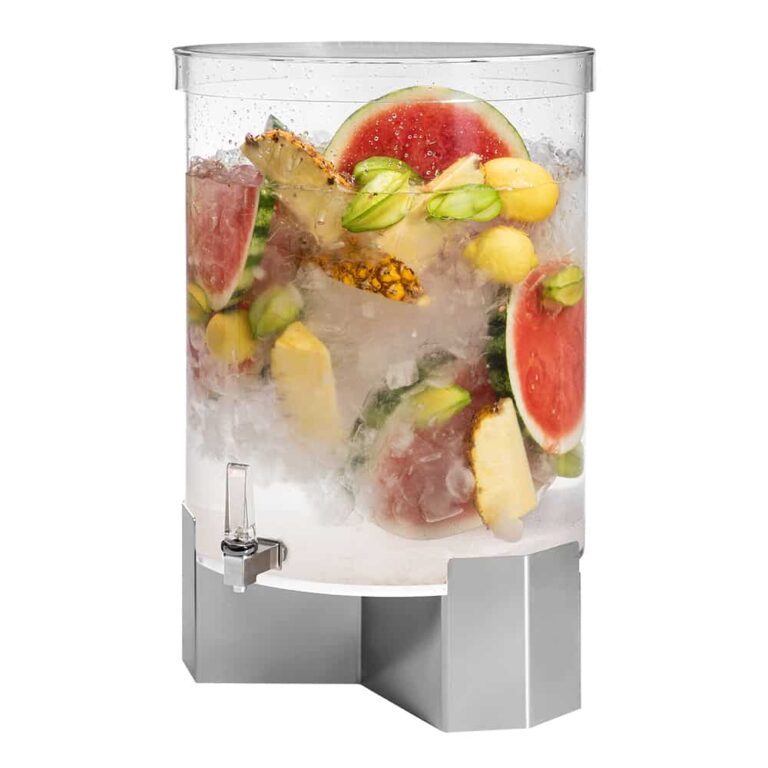 Dispensador de bebidas con base de acero inoxidable de 53 L